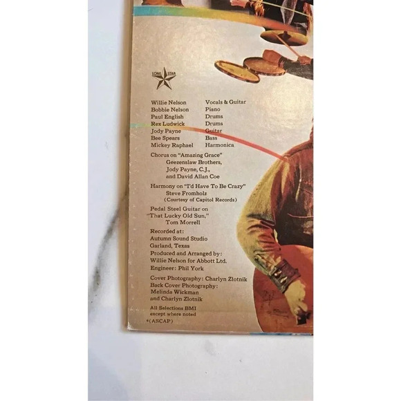 Willie Nelson The Sound In Your Mind 1976 CBS KC34092 Stereo Vinyl - Picture 4 of 9